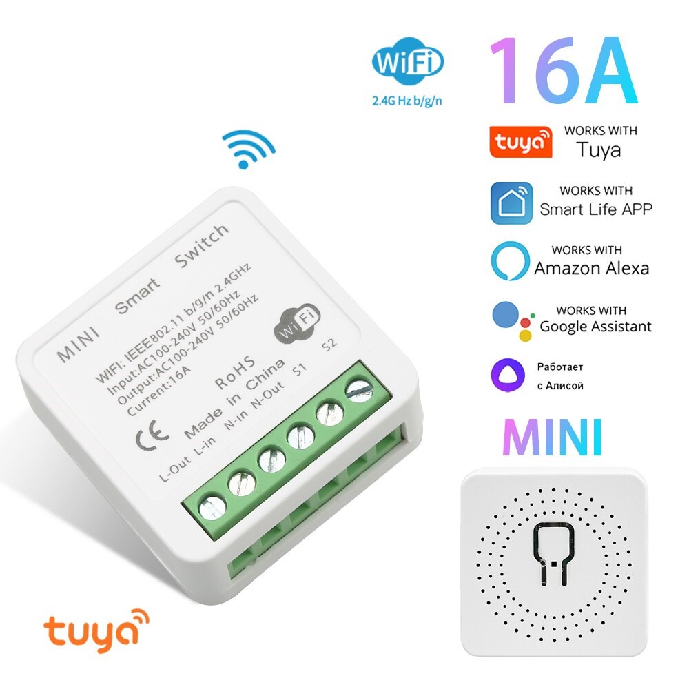 Công Tắc Thông Minh Điều Khiển Từ Xa Qua WIFI, 3G, 4G (Tuya Smart)