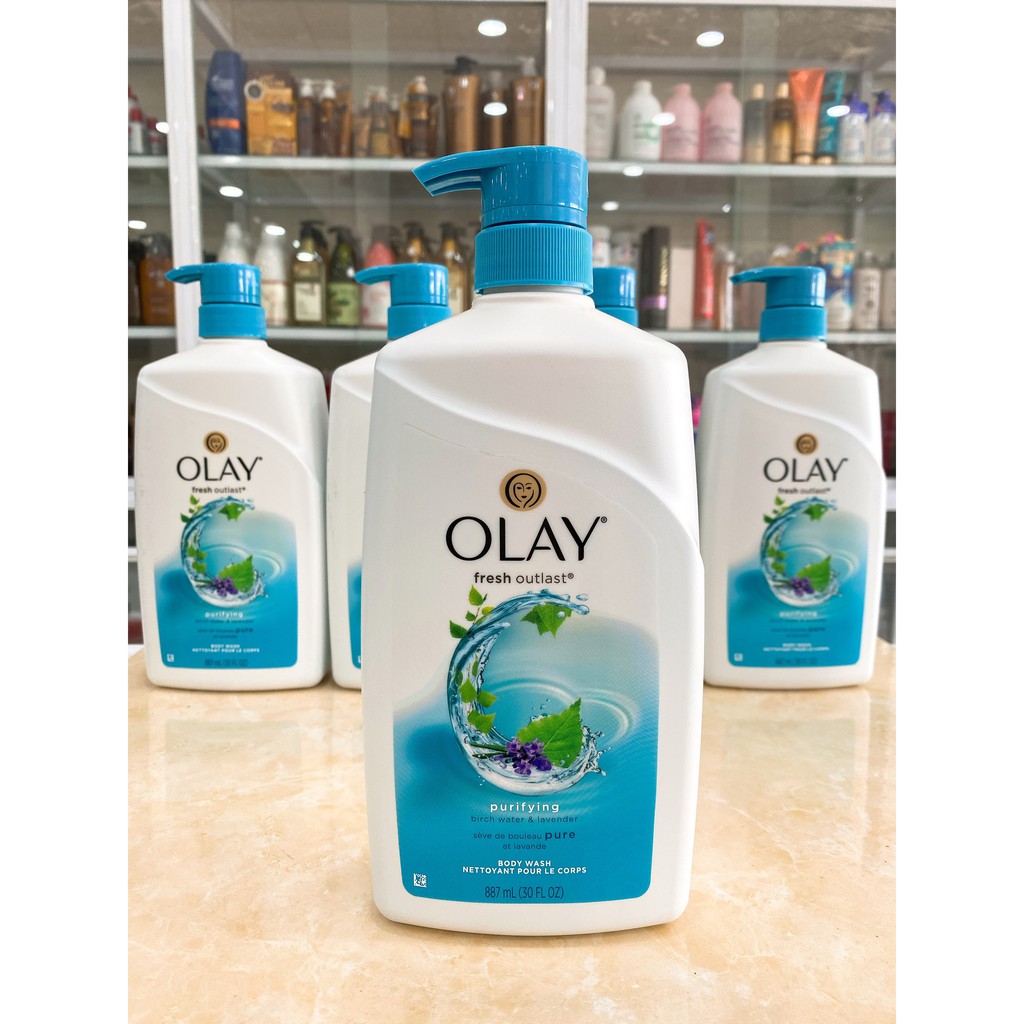 (887ml USA) Sữa tắm Olay Fresh Outlast Body Wash