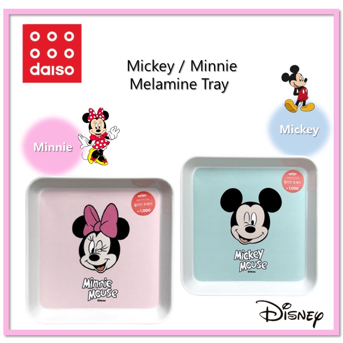 [DAISO Korea] Khay Melamine Mickey / Minnie