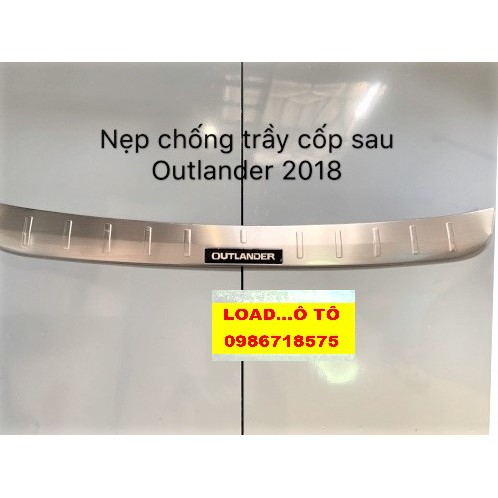 Chống Trầy Cốp Trong, Ngoài Xe Mitsubishi Outlander 2018-2021 Mẫu Inox Cao Cấp