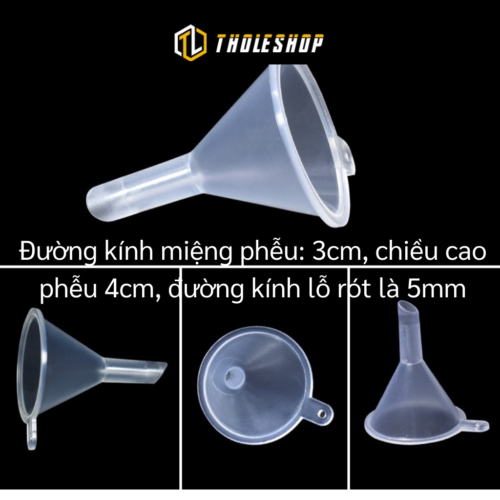 Phễu Mini - Combo 10 Phễu Nhựa Rót Chiết Dung Dịch, Nước Hoa Vào Lọ 5ml, 10ml 9402