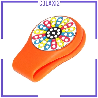 Magnetic Golf Hat Clip Golf Ball Marker with Detachable Pattern Plate Blue