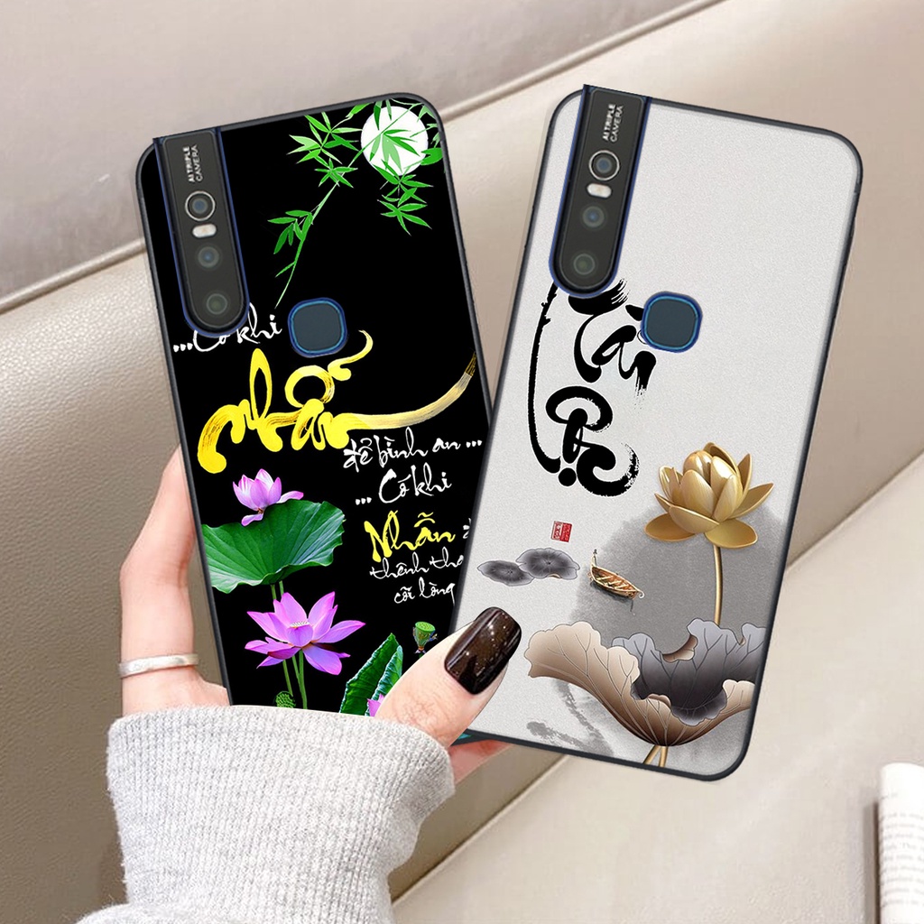 Ốp lưng Vivo V15 / V15 PRO in hình chữ tài chữ lộc, Cha Mẹ, bình an SIÊU ĐẸP