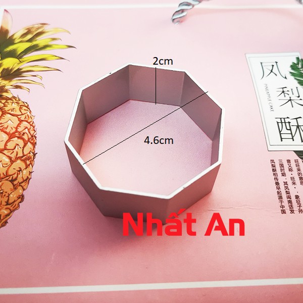 Khuôn nhấn bánh dứa hình Bát giác