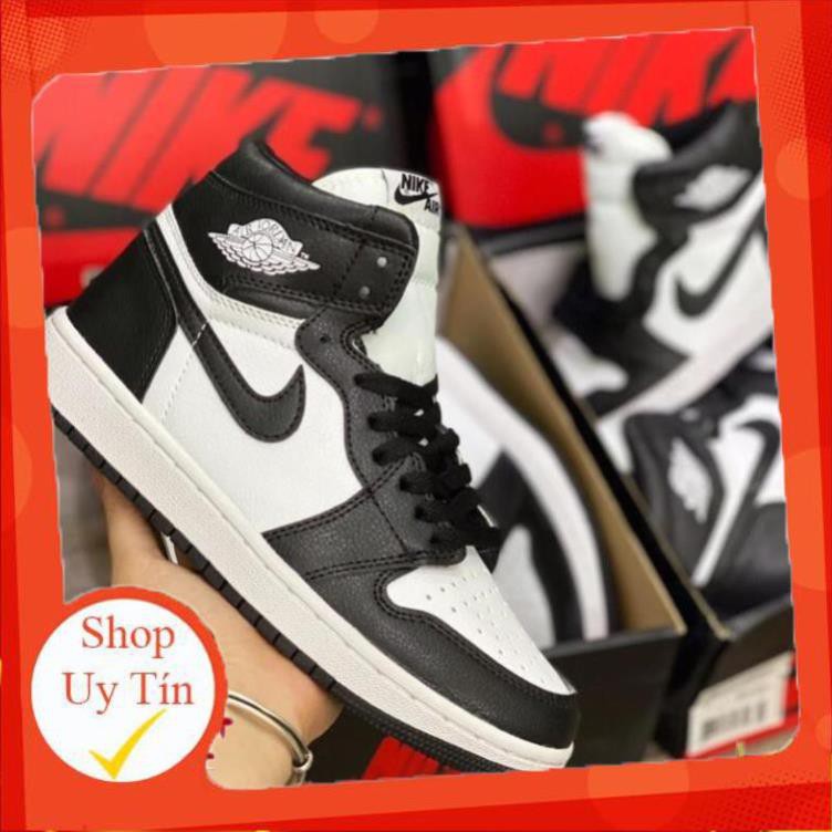 [ FREESHIP –BẢO HÀNH 12 THÁNG] GIÀY SNEAKER NAM NỮ JORDAN CAO CỔ ĐEN TRẮNG HOT TREND