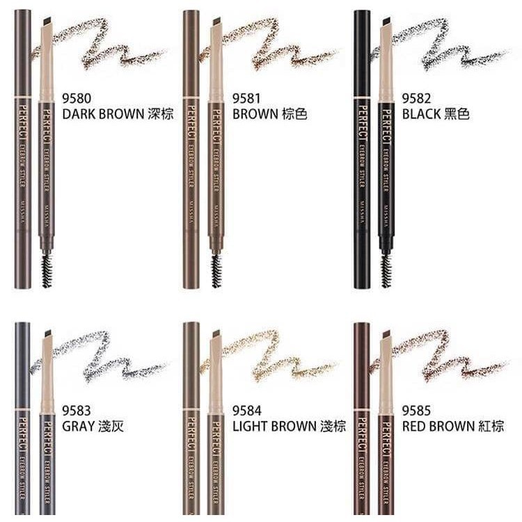 Chì Kẽ Mày 2 Đầu Missha The Style Perfect Eyebrow Styler SALE 50% | BigBuy360 - bigbuy360.vn
