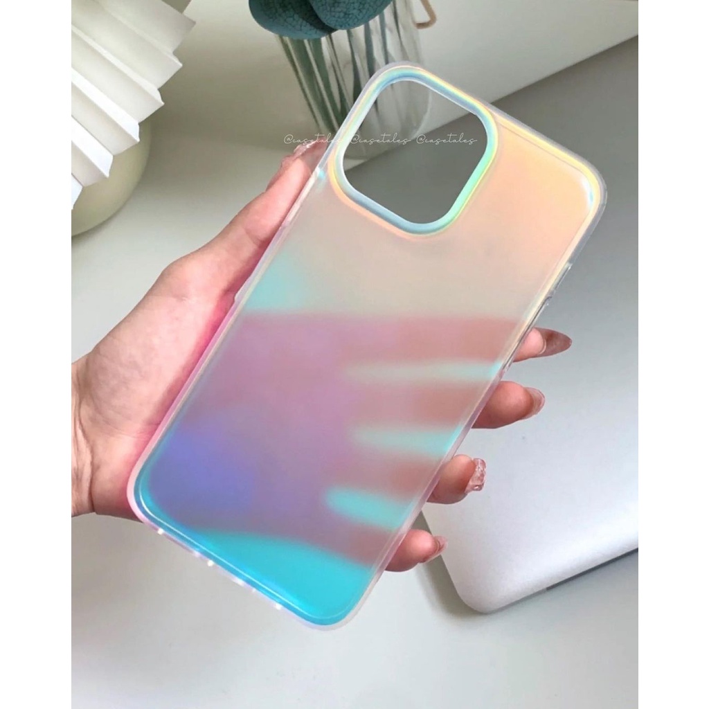 Ốp lưng iPhone Nhám Mờ Hiệu Ứng Gradient Phản Quang iPhone 13 Pro Max 12 Pro Max 11 Pro Max - MIKA STUDIO