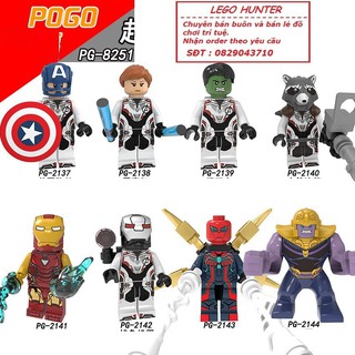Lego Marvel Minifigures Superheroes Avenger 4 End Game Captain America Thanos Rocker Black Widow Hulk ironman PG 8251