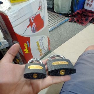 Ổ khóa treo bấm Đen - Nhiều size