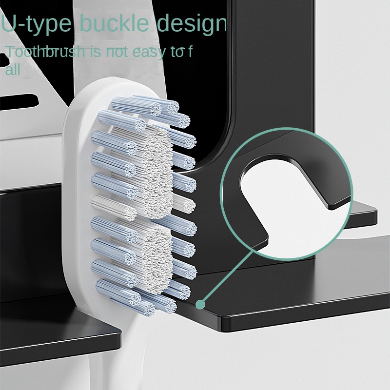 Giá Đựng Bàn Chải Đánh Răng Gắn Tường Bằng Thép Không Gỉ 2 Người Tiện Lợi Dành Cho Nhà Tắm