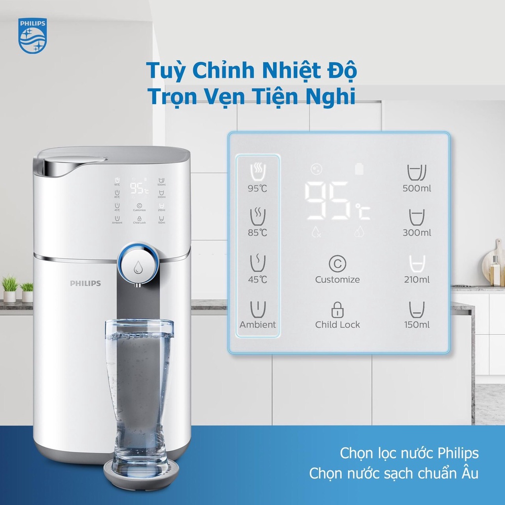 Máy lọc nước để bàn RO Philips ADD6910 - Hàng chính hãng - Bảo hành 24 tháng