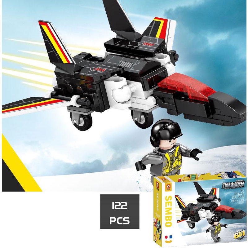 Đồ chơi lắp ráp Robot Hasman 6trong 1 Lego Robot với 754 chi tiết nhựa ABS cao cấp