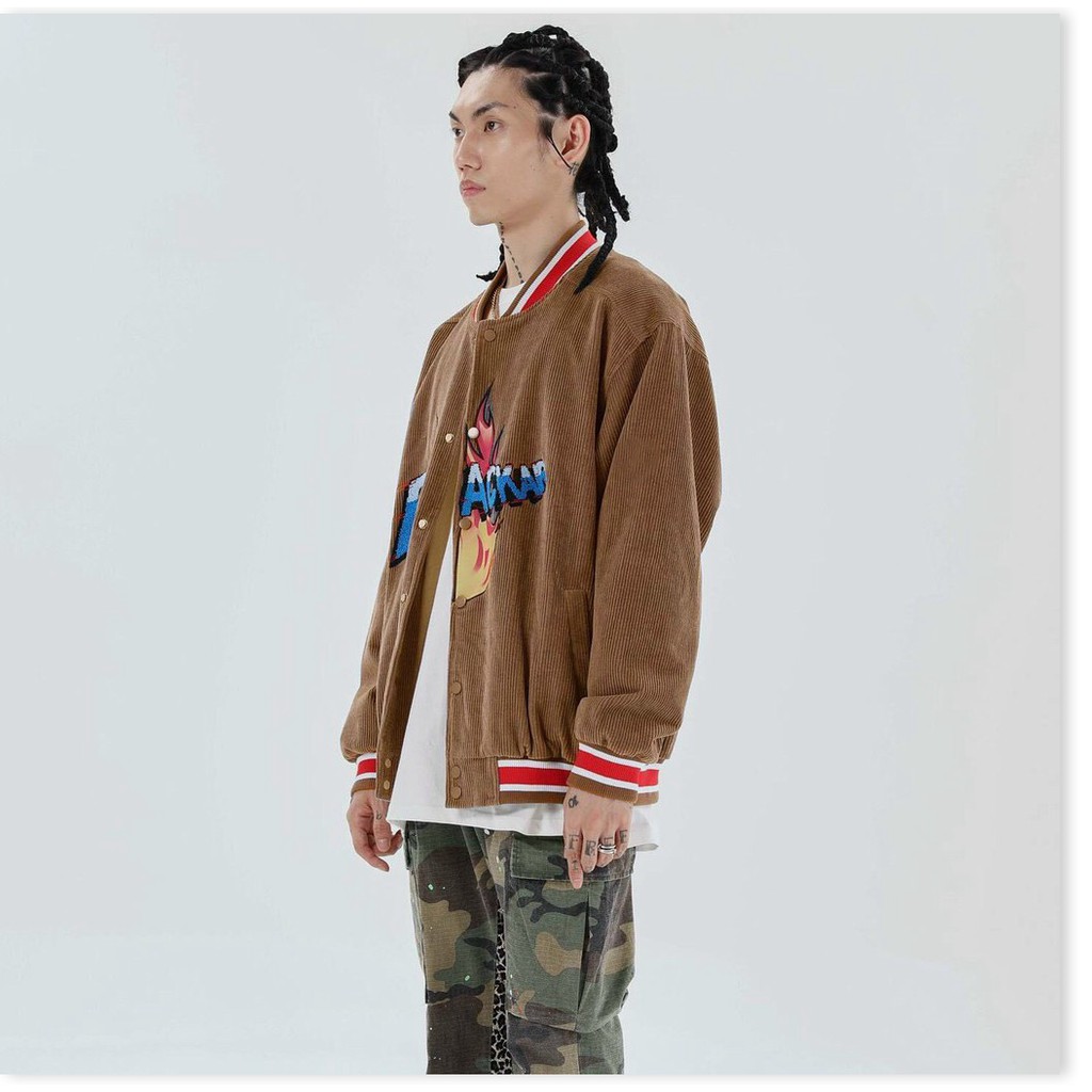 ÁO KHOÁC NHUNG BOMBER UNISEX NAM NỮ THỜI TRANG KOKO MI