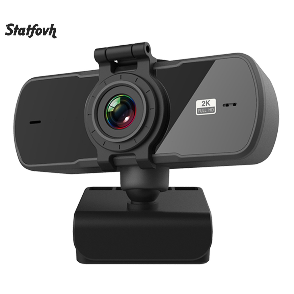 Camera xoay 360 độ kèm micro 2K cho máy tính | BigBuy360 - bigbuy360.vn