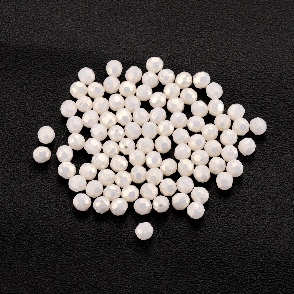 100 cái ABS 8mm dễ thương đầy màu sắc hạt chuỗi hạt làm bằng tay