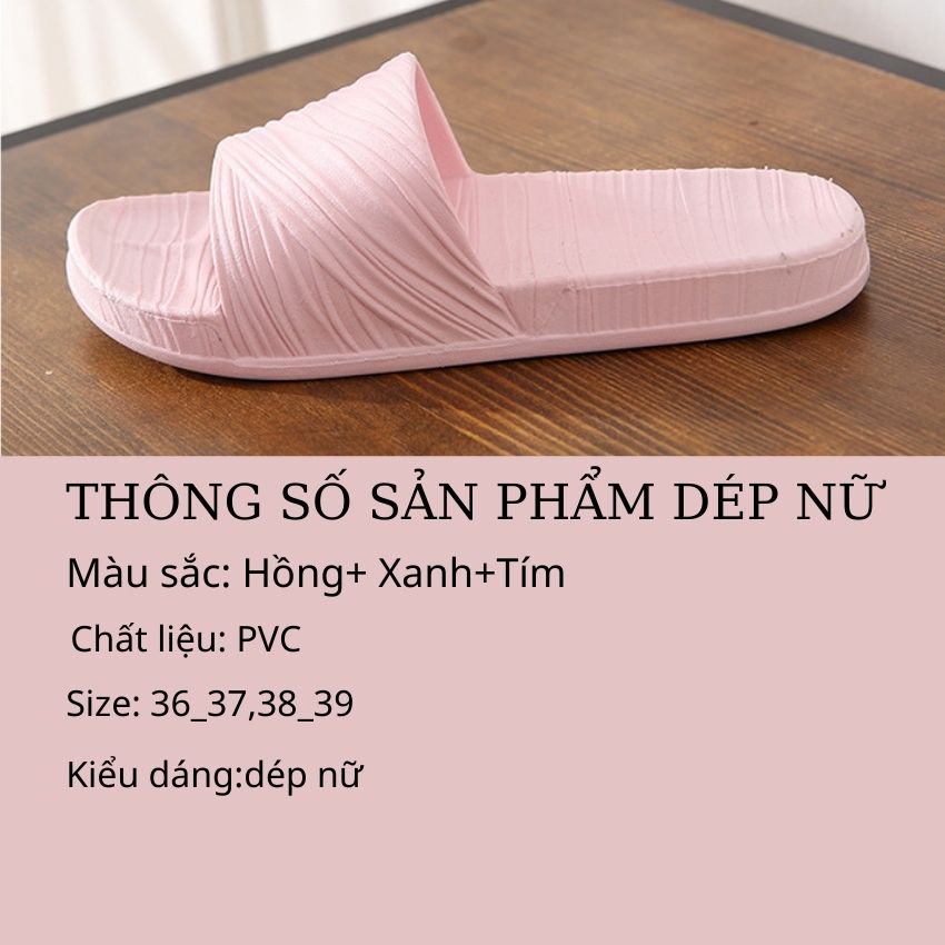 Dép Đi Trong Nhà Chống Trượt Êm Chân,Dép Nữ Quai Ngang D01 SUNO STORE.