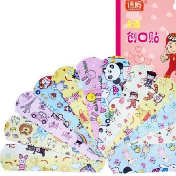 Hộp 100 chiếc băng Ugo dán vết thương hình ngộ nghĩnh cho Bé .ĐTCA