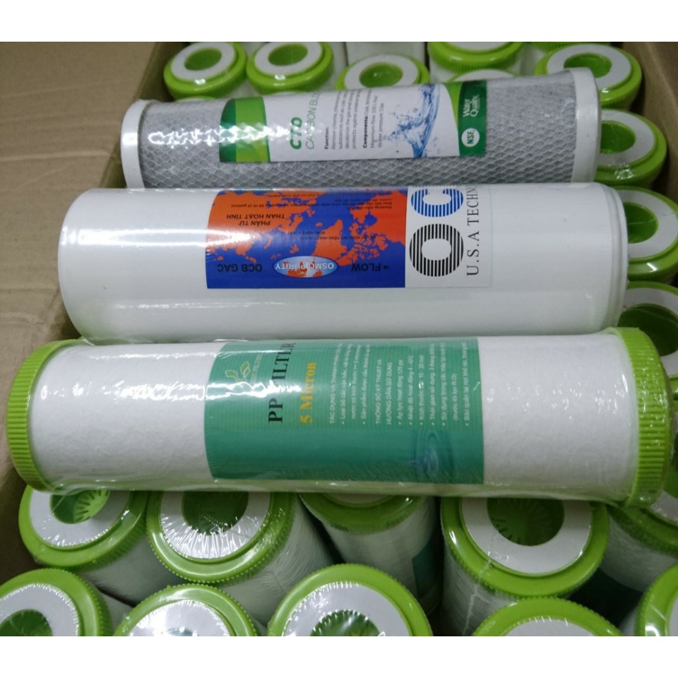 Lõi Lọc Nước PP NESCA Số 1 2 3 Có Đầu Bịt - Cho Máy Lọc Nước RO