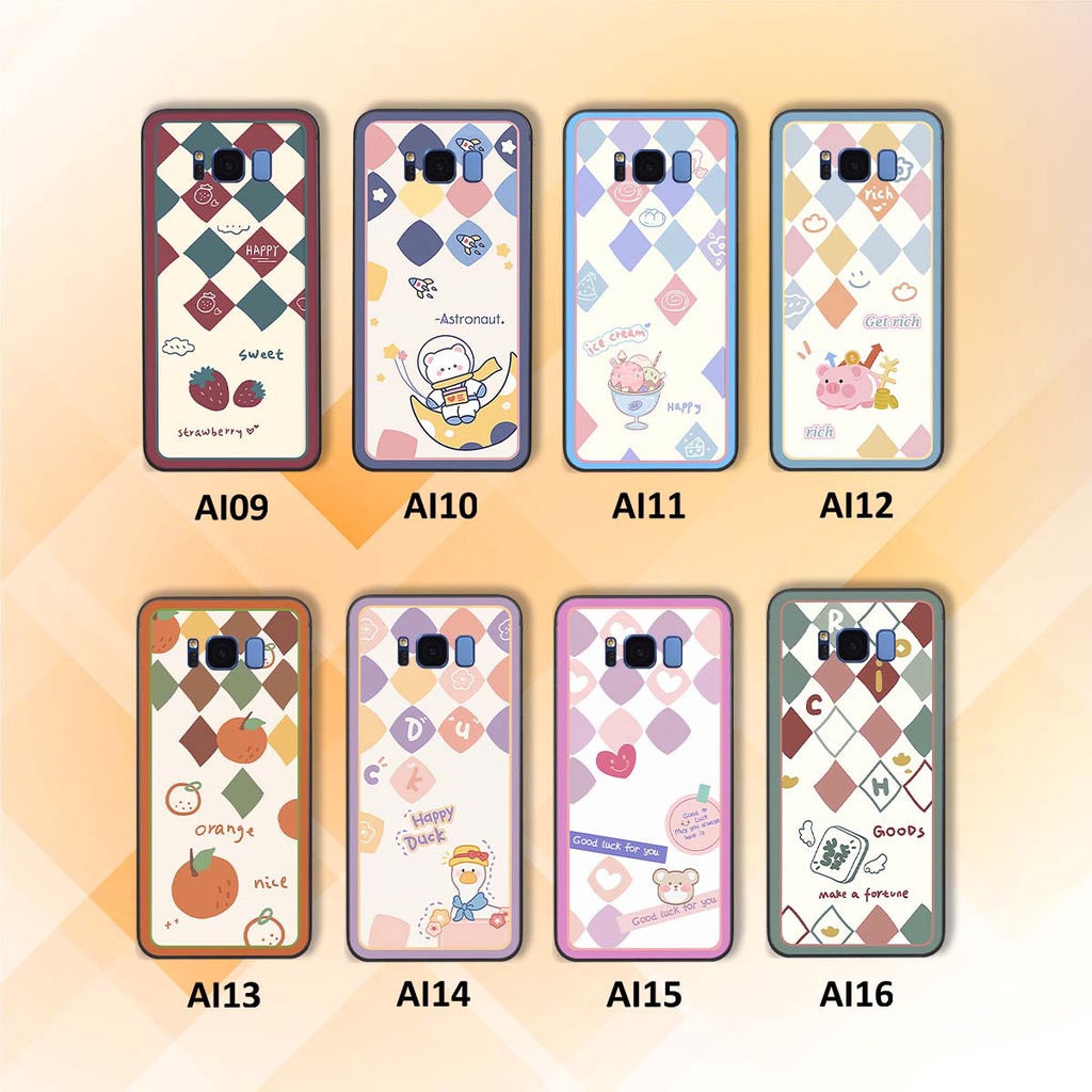 Ốp Samsung S8 / S8 Plus / S8+ caro nhiều màu sắc siêu đẹp siêu xinh phong cách cá tính