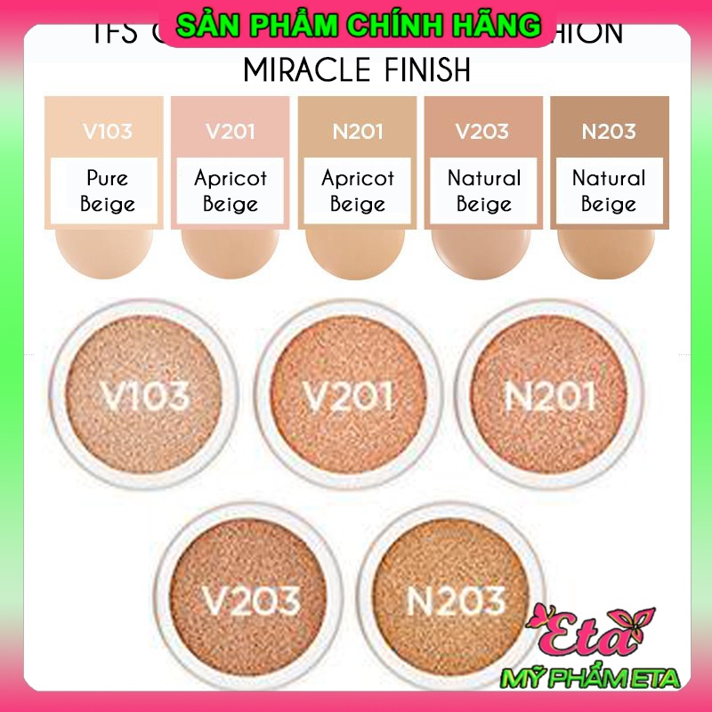 Phấn nước kiềm dầu The Face Shop Oil Control Water Cushion Miracle Finish SPF50+ PA+++ TFS cho da dầu và da hỗn hợp