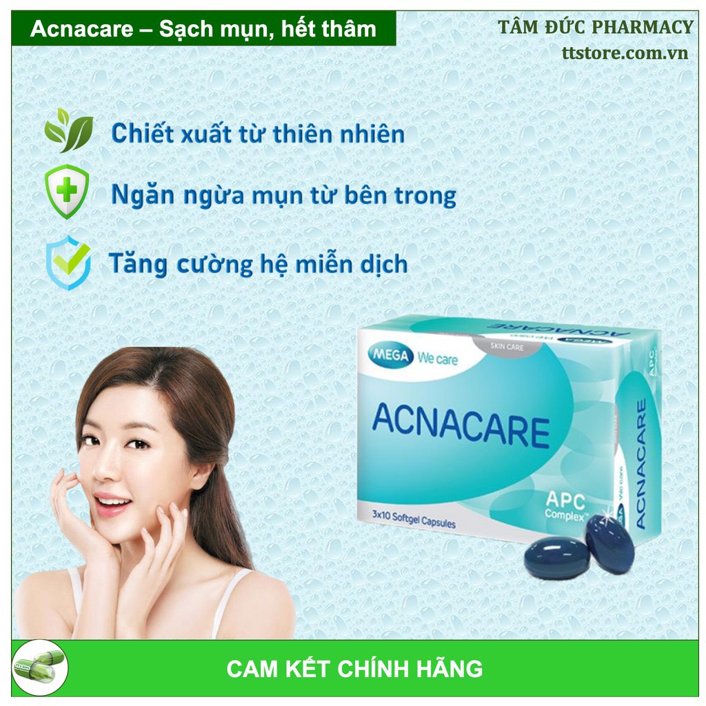 ACNACARE - Ngừa mụn, kiềm dầu cho cả nam và nữ/ date T6/2024