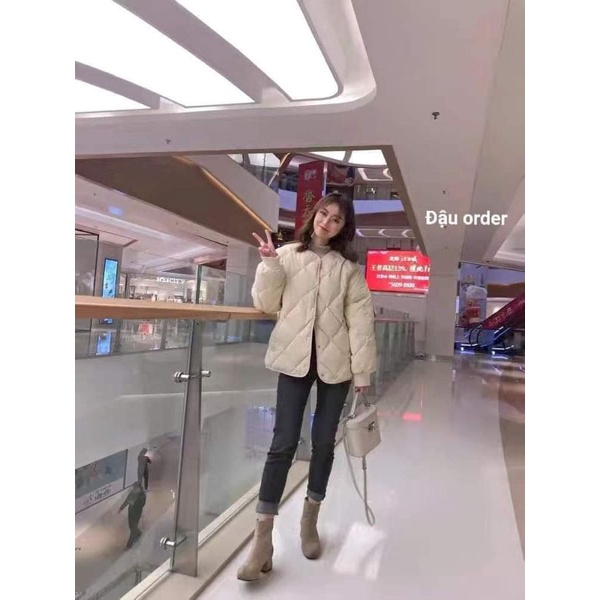 ÁO KHOÁC PHAO CHÁM NỮ THỜI TRANG