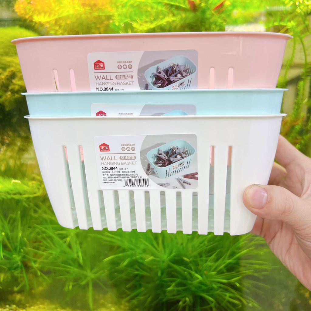 Giỏ rổ dán tường nhà bếp nhà tắm treo vật dụng bàn chải bông tắm , nhà bếp tiện dụng