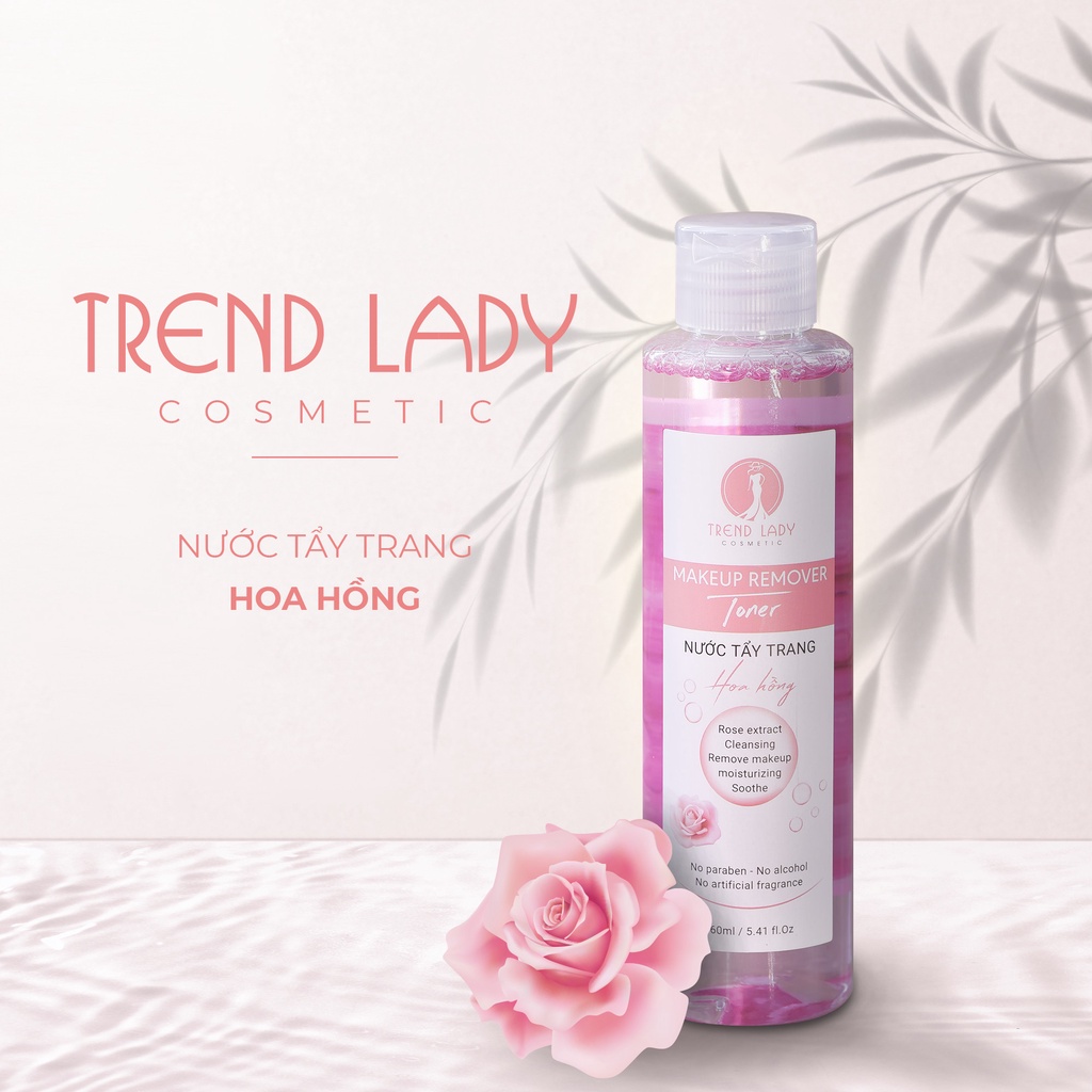 NƯỚC TẨY TRANG TRENDLADY - Dưỡng Chất Hoa Hồng & Rong Nho