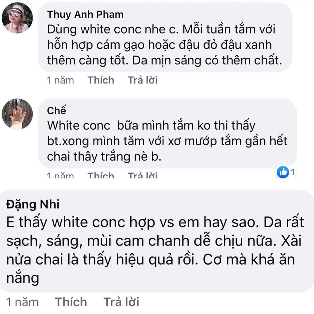 SỮA TẮM TRẮNG DA WHITE CONC NHẬT BẢN