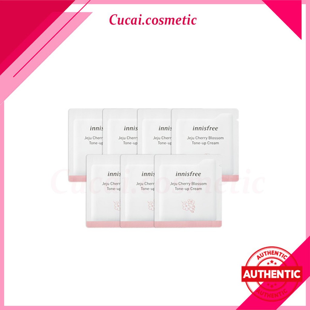 [SAMPLE] Kem Dưỡng Trắng Da Nâng Tone Tức Thì Innisfree Jeju Cherry Blossom Tone Up Cream 1ml