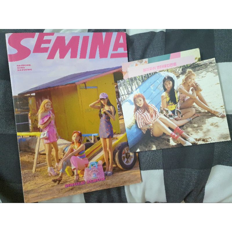 Ảnh official photocard Sejeong I'm và Semina album card Gugudan