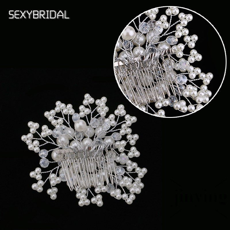 GETNOIVAS Lược cài tóc ngọc trai thanh lịch cho cô dâu