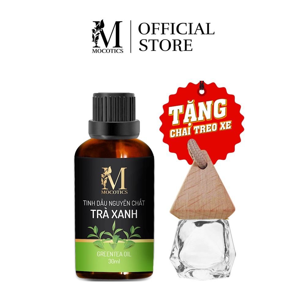 Tinh Dầu Trà Xanh Mocotics Chai 30ML | 100% Nguyên Chất Tự Nhiên | Xông Thơm Phòng | Tặng lọ treo tinh dầu treo xe