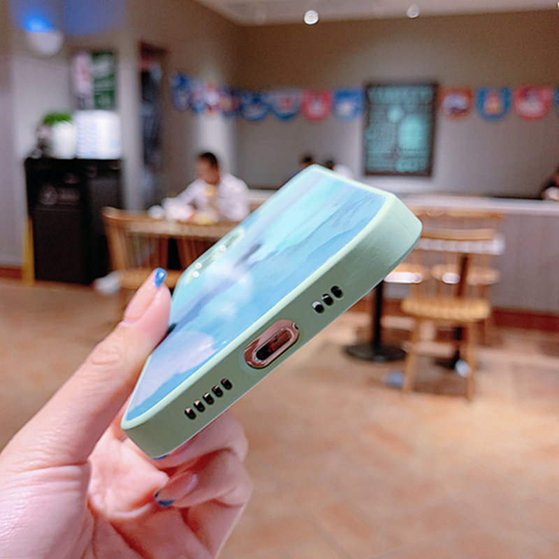 Vỏ thủy tinh ốp điện thoại Mặt Gương Chống Sốc Cho Iphone 12 Mini 12 Pro 12 Promax 11 Pro Max X Xr 7 8 Plus Xs Max | WebRaoVat - webraovat.net.vn