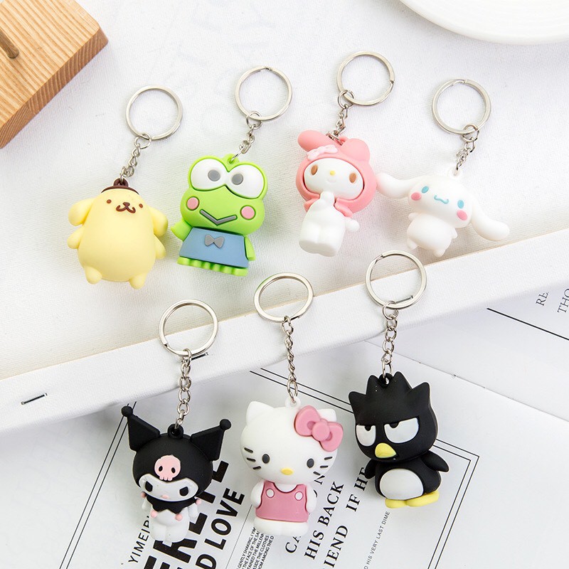 Móc khóa nhựa dẻo nhân vật Sanrio Mua Tất (muatatshop)