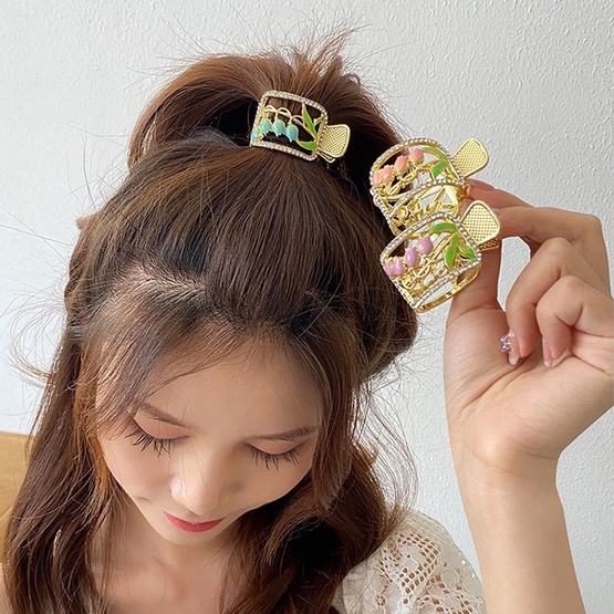 Kẹp Tóc Màu Hồng Xanh Thời Trang Mùa Hè Cho Bé Gái