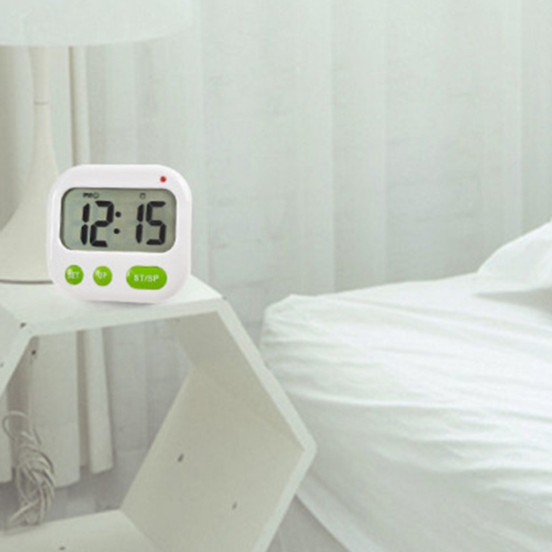 Đồng Hồ Báo Thức Kỹ Thuật Số Đếm Ngược 12 / 24 Giờ Có Đèn Nền