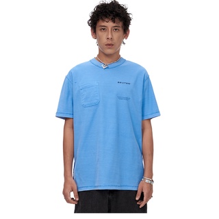 Áo thun �nam ngắn tay Beuter Inside-out Blue Washed Pocket T-Shirt