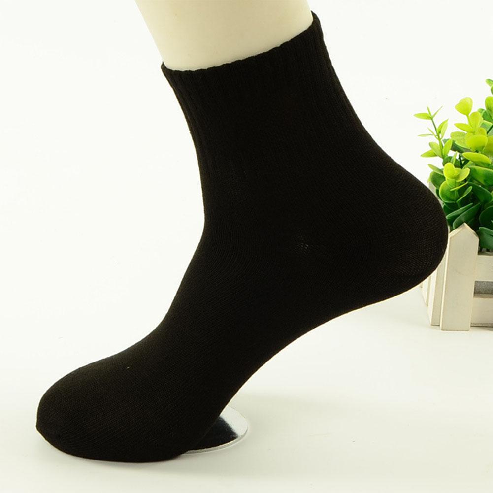 Vớ Cotton Thể Thao Khử Mùi Thấm Hút Mồ Hôi Màu Trơn Kiểu Dáng Thể Thao Q3O8