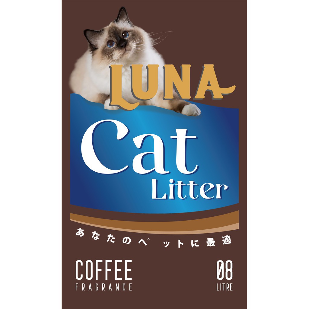 CAT LITTER Cát vệ sinh cho mèo - Cát vệ sinh khử mùi diệt khuẩn cho mèo cát Luna Nhật Bản 8L