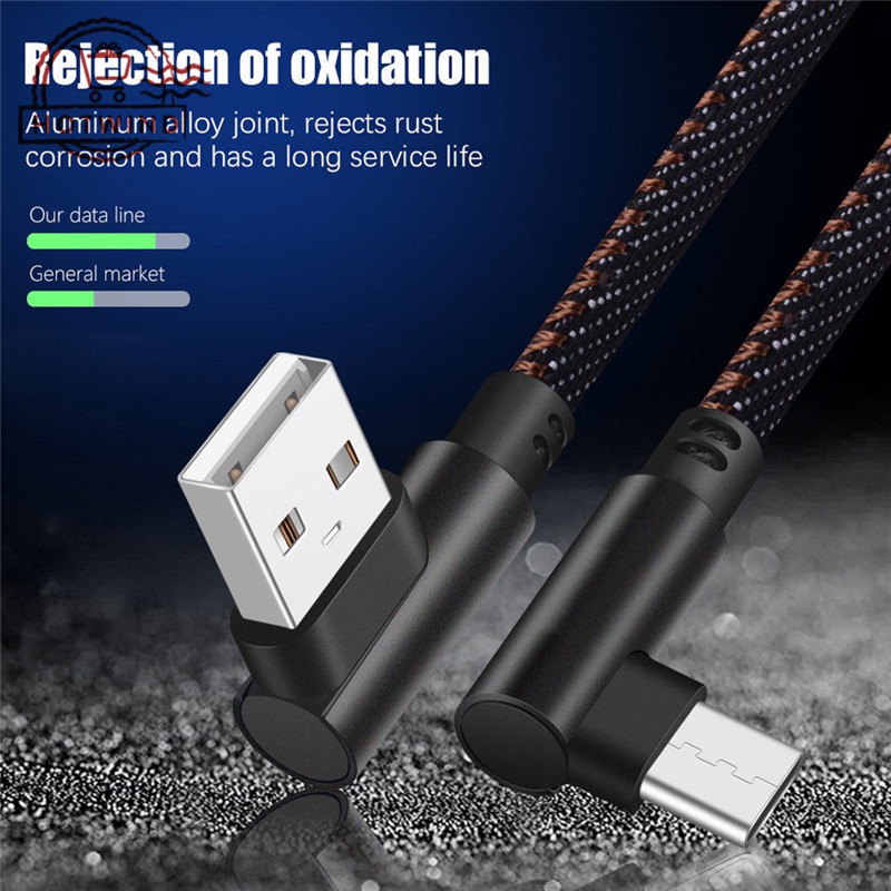 Dây cáp sạc nhanh góc 90 độ đầu USB 3.1 Type C