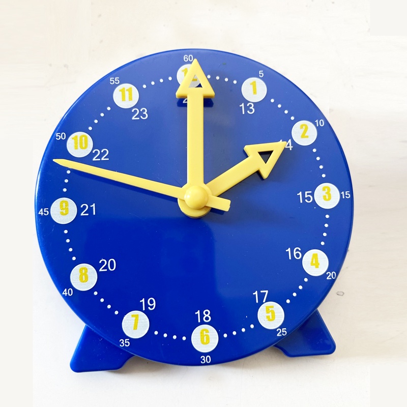 Mô hình đồng hồ đồ chơi 12H/24H 3 kim dạy học theo phương pháp Montessori cho bé