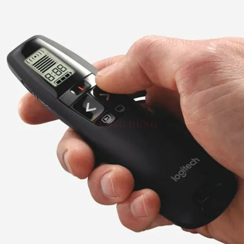 Bút trình chiếu Logitech R800 Laser Presentation Remote - Hàng chính hãng - Thiết bị không dây 2.4GHz, màn hình LCD