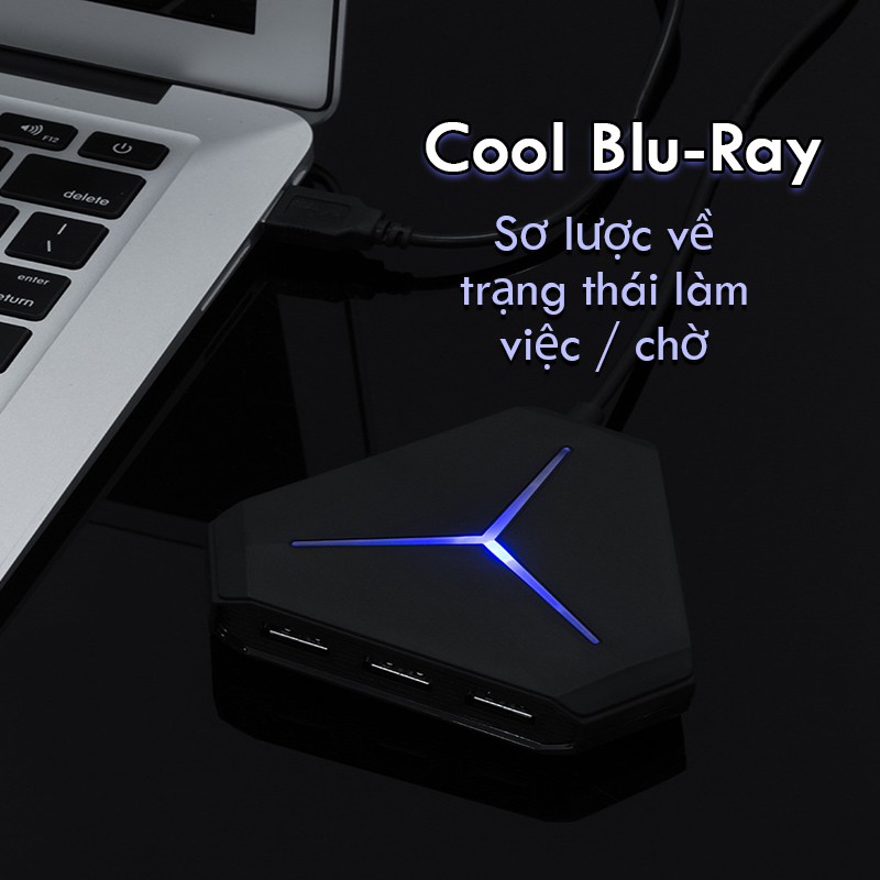 Cổng USB 6 đầu kết nối đa năng cho thiết bị Mac PC/ máy tính xách tay/ máy tính để bàn | BigBuy360 - bigbuy360.vn