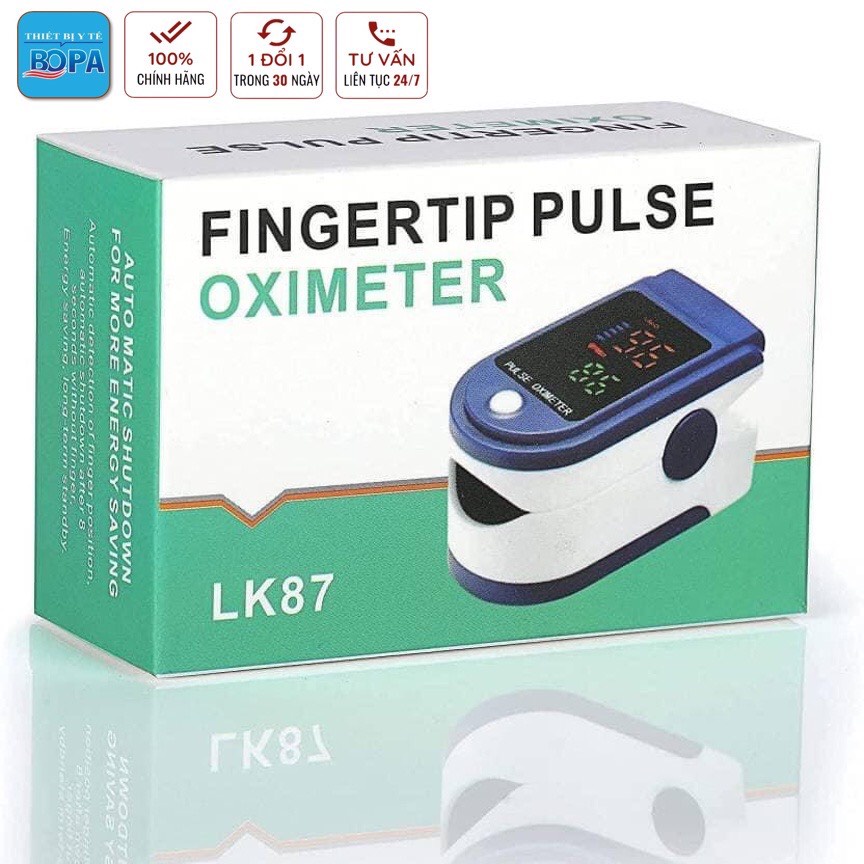 Bảo hành 1 năm- Tặng pin- Máy đo nồng độ oxi trong máu LK87 màn hình LED số to dễ đọc