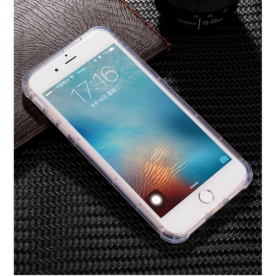 Ốp lưng chống sốc iphone 6/6s, 6/6s plus, 7/8, 7/8 plus, X/Xs trong suốt