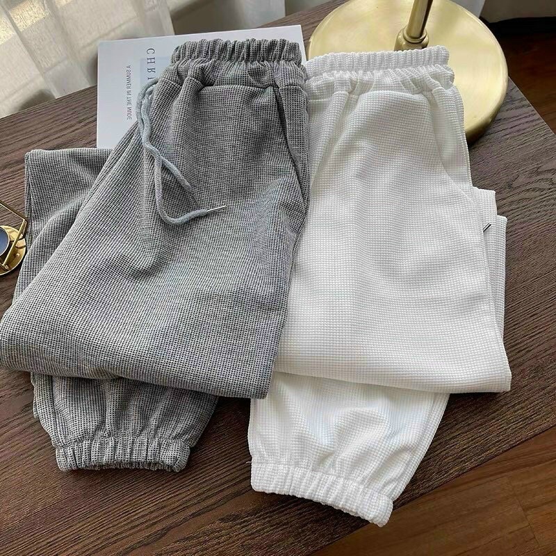 Quần ống rộng chất tổ ong - Quần jogger thể thao unisex dày dặn phong cách Ulzzang | WebRaoVat - webraovat.net.vn