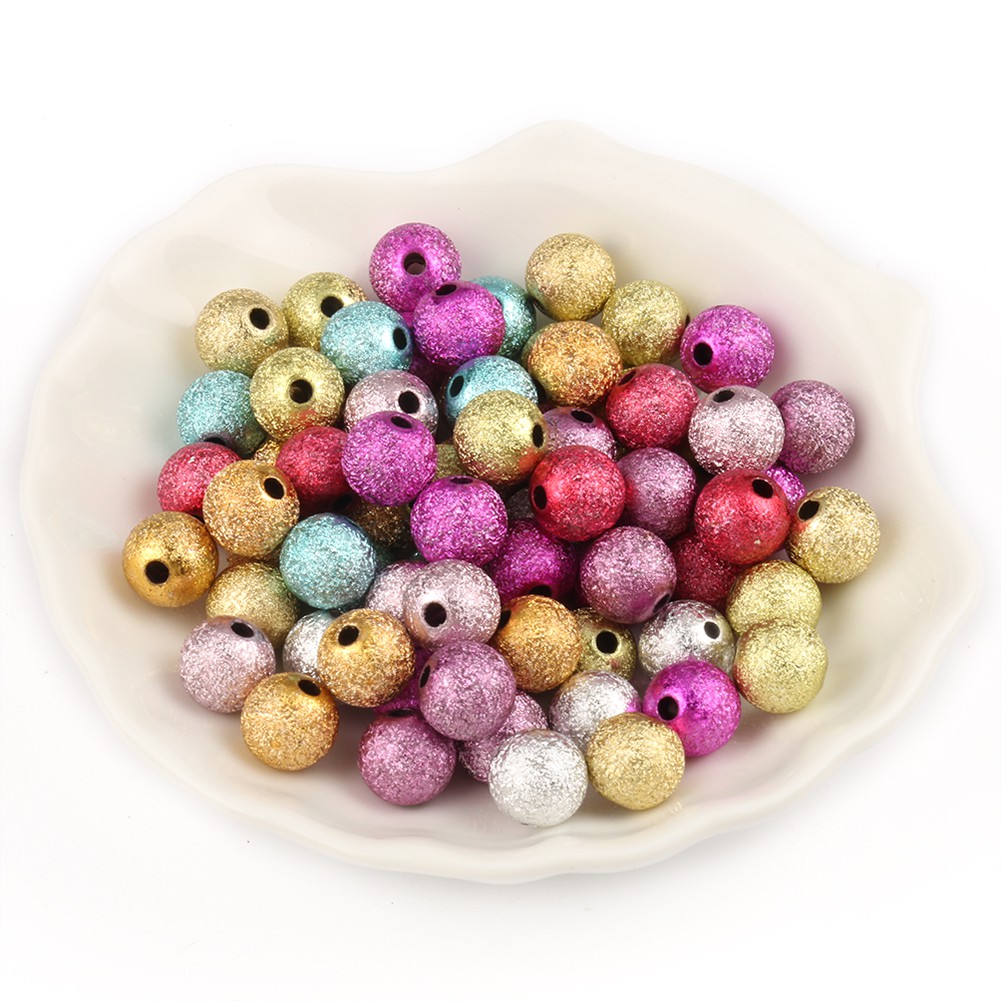 Hạt ngọc trai giả dùng làm phụ kiện trang sức 4mm-12mm