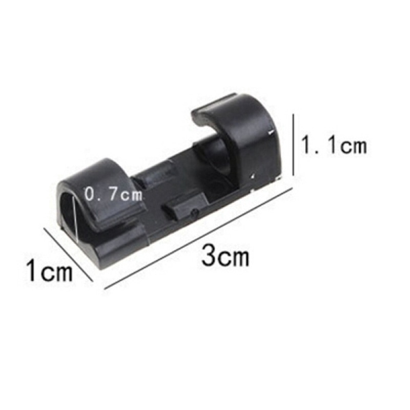 Bộ 20 kẹp dùng cố định dây cáp máy tính tiện lợi