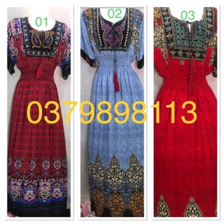 Đầm lanh maxi ( đầm đi biển)